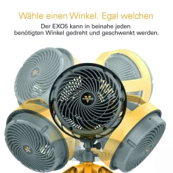 Baustellenventilator 'EXO 5' schwarz/gelb
