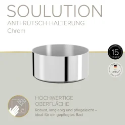 Becherhalter 'Soulution' chromfarben rund