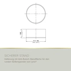 Becherhalter 'Soulution' chromfarben rund