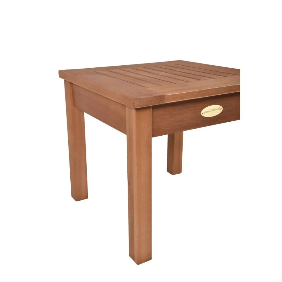 Beistelltisch 'Sonora' Eukalyptusholz 40 x 40 x 37 cm