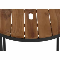Beistelltische 'Baros' Aluminium/Teakholz 2-teilig