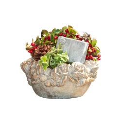 Bepflanzte Grabschale Kunststoff 20 cm Topf