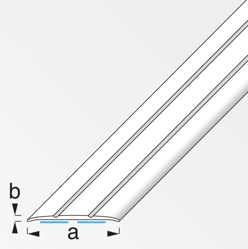 Übergangsprofil Aluminium titanfarben 1000 x 37 mm