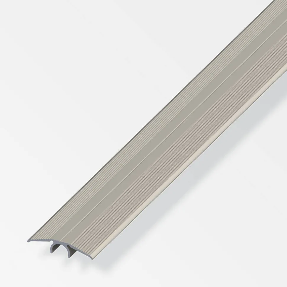 Übergangsprofil 'clipstech®' Aluminium titanfarben 1000 x 33 mm