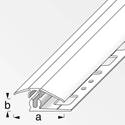 Übergangsprofil 'clipstech®-mini' Aluminium titanfarben 1000 x 31 mm