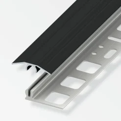 Übergangsprofil 'clipstech®-mini'Aluminium schwarz 1000 x 25 mm