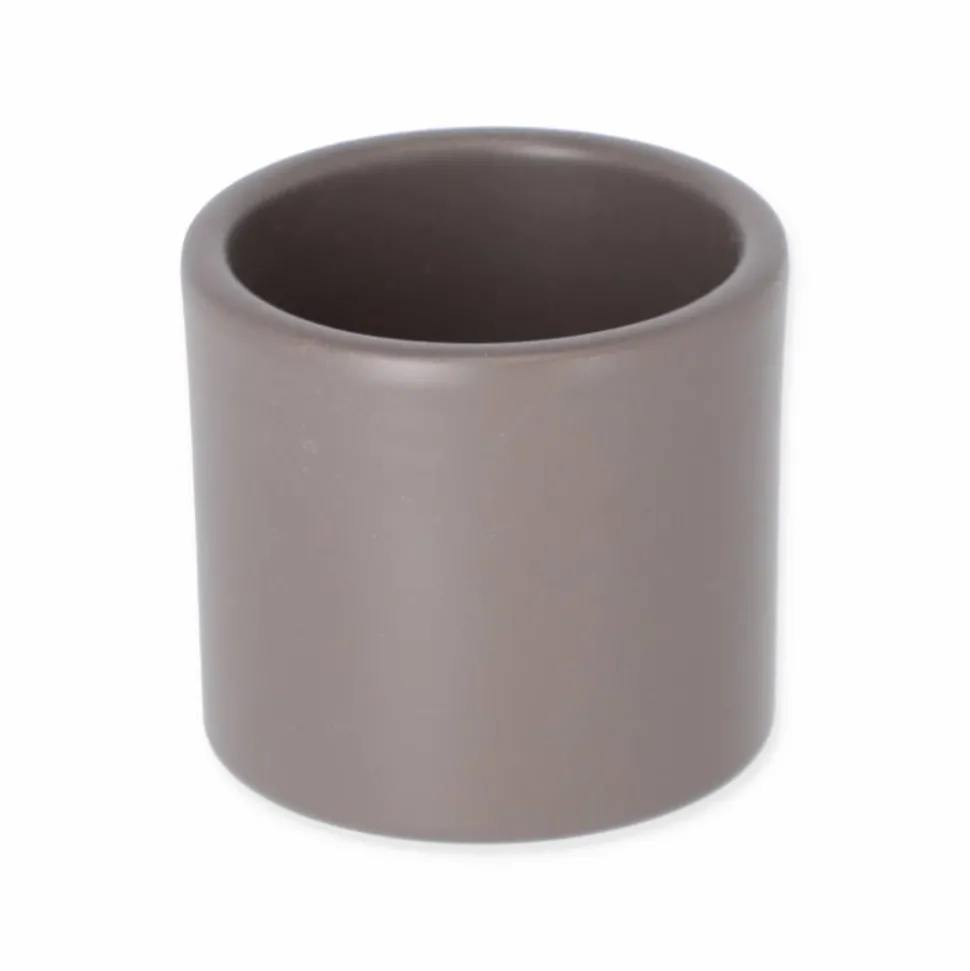 Übertopf 'Cari' taupe Ø 7 cm