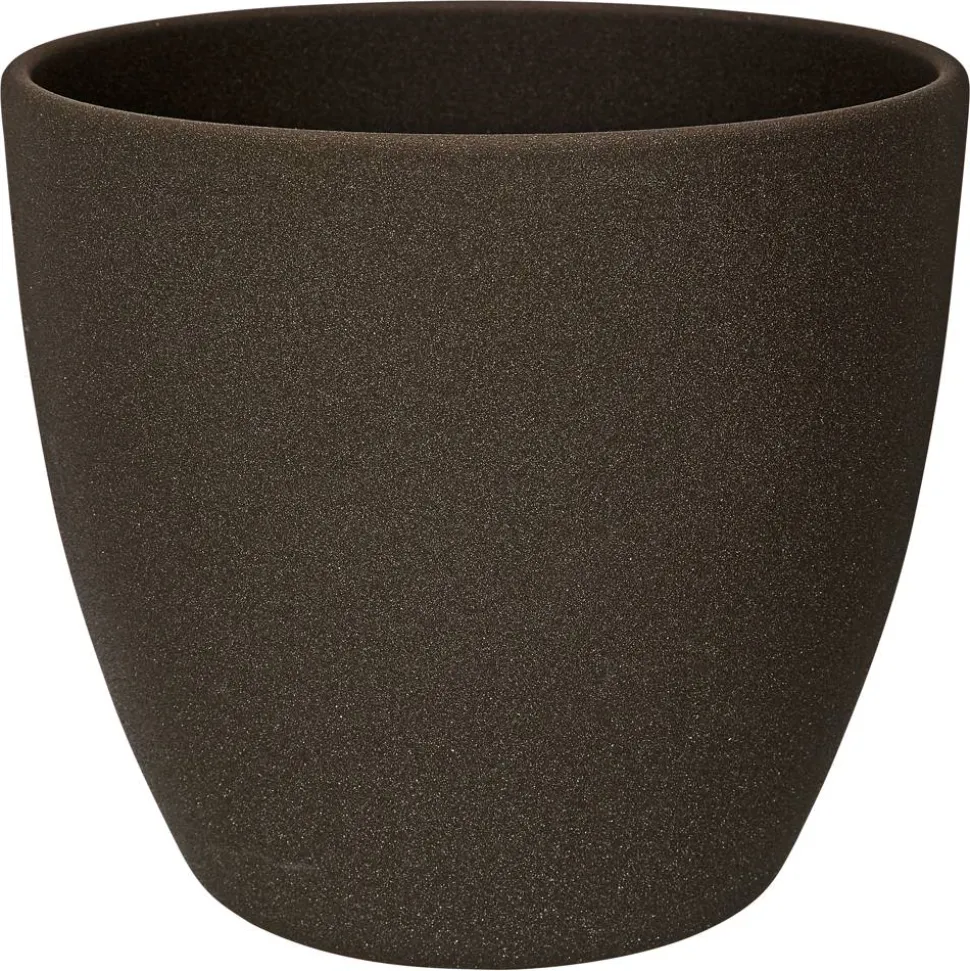 Übertopf 'Madrid' dunkelgrau Ø 19 cm