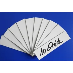 Beschriftbare Magnetschilder-Set 8 x 2 cm, 10 Stück