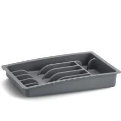 Besteckkasten grau 47,5 x 6,5 x 38 cm