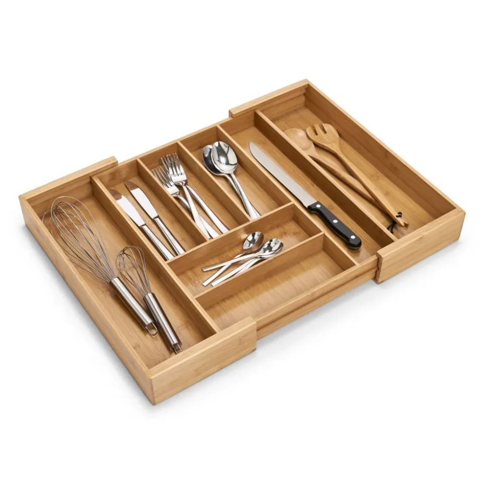 Besteckkasten naturfarben 43 x 6,5 x 35 cm