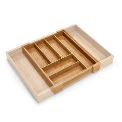 Besteckkasten naturfarben 43 x 6,5 x 35 cm