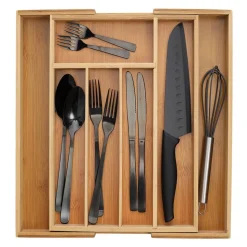 Besteckkasten naturfarben 33,5 x 5 x 29 cm