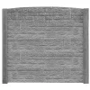 Betonzaunbogenplatte 'Standard Romania' 200 x 45 x 3,5 cm grau