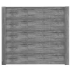 Betonzaunplatte 'Standard Flecht' 200 x 38,5 x 3,5 cm grau