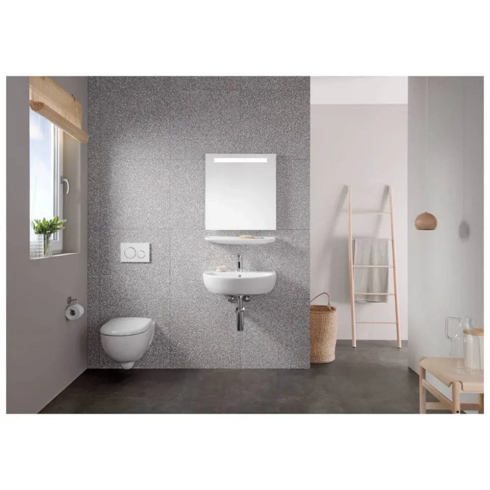 Betätigungsplatte 'Sigma20' weiß/chromfarben für 2-Mengen-Spülung