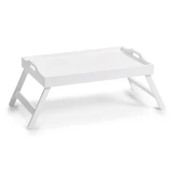 Bett-Tablett weiß 56,5 x 27 x 35,5 cm