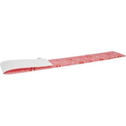 Bierzeltgarnituren-Auflagenset mehrfarbig rot/weiß 240 x 100 cm 3-teilig