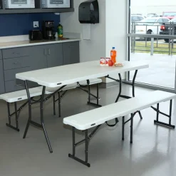 Bierzeltgarnitur klappbar Stahl/Kunststoff 3-teilig