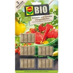 Bio-Düngestäbchen für Tomaten und Gemüse 20 Stück