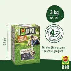 Bio-Rasendünger 3 kg für 75 m²