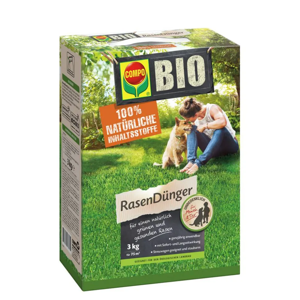 BIO-Rasendünger 3 kg für 75 m²