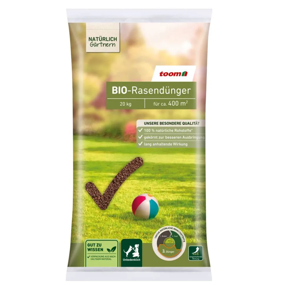 Bio-Rasendünger mit Langzeitwirkung 20 kg