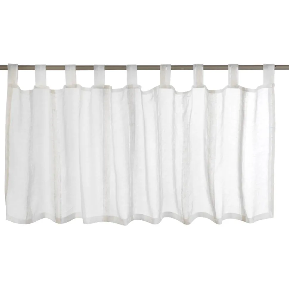 Bistrogardine "Casa" gestreift beige 140 x 48 cm