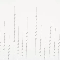 Bistrogardine "Helio" weiß/grau 140 x 48 cm