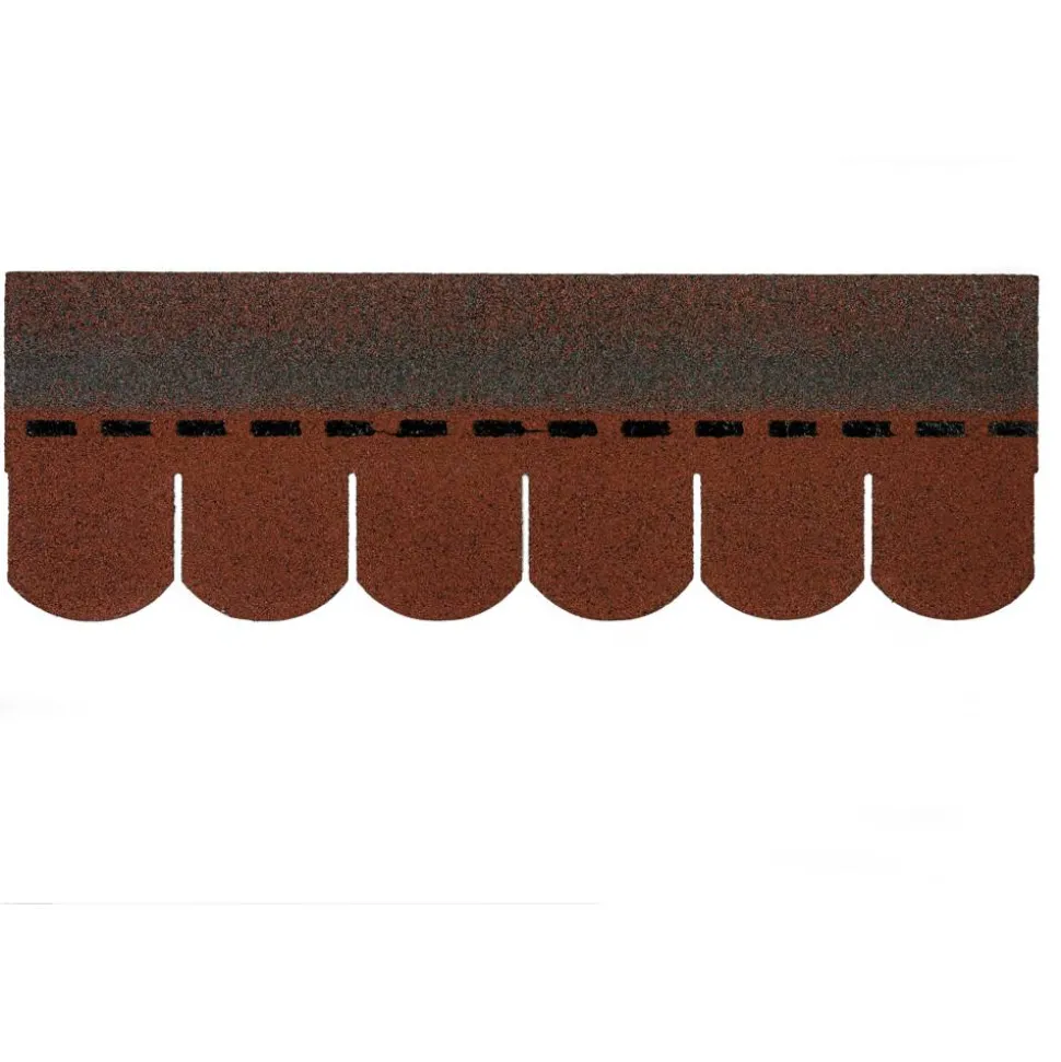 Bitumen-Biberschindeln rot 2 m²