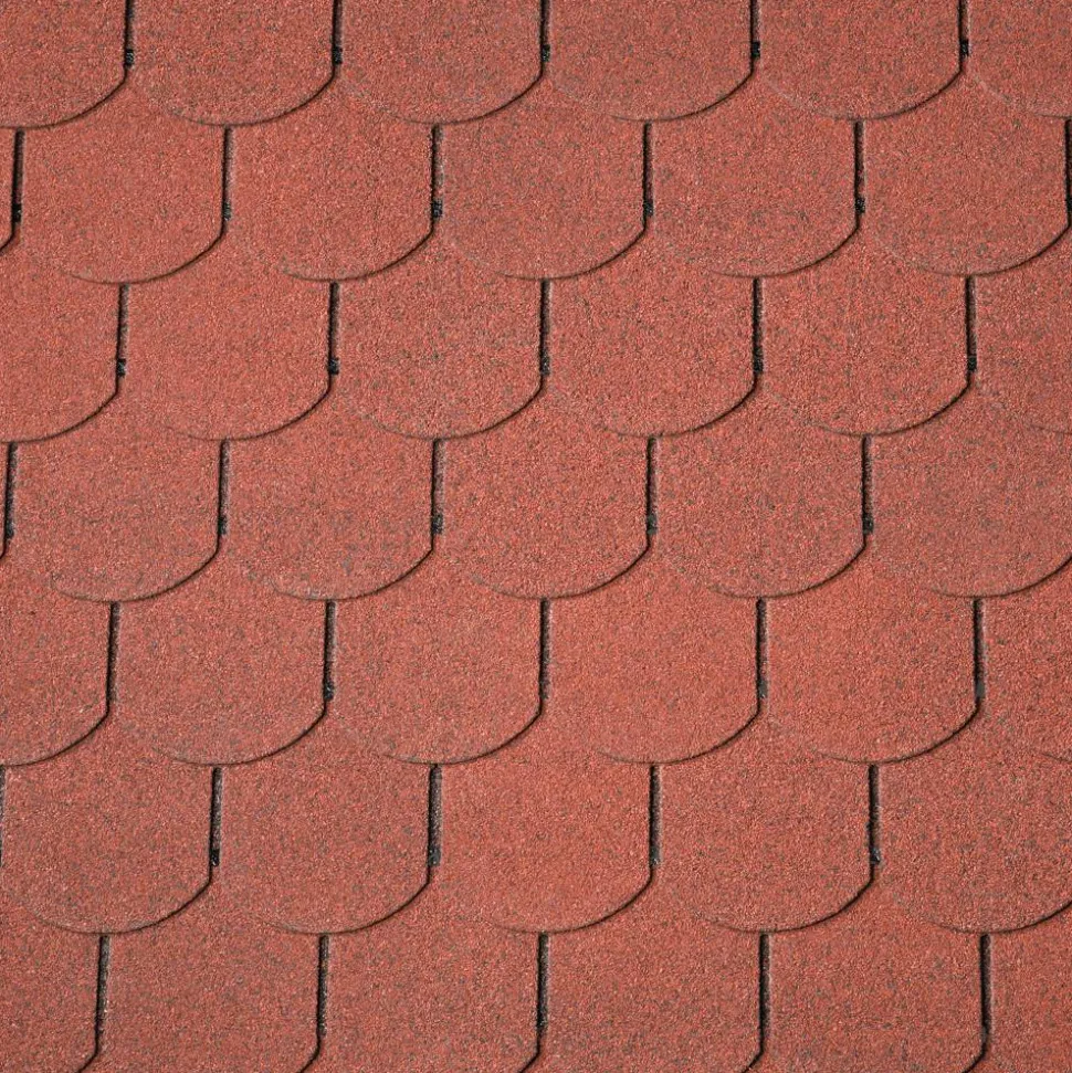 Bitumen-Biberschindeln rot 2 m²