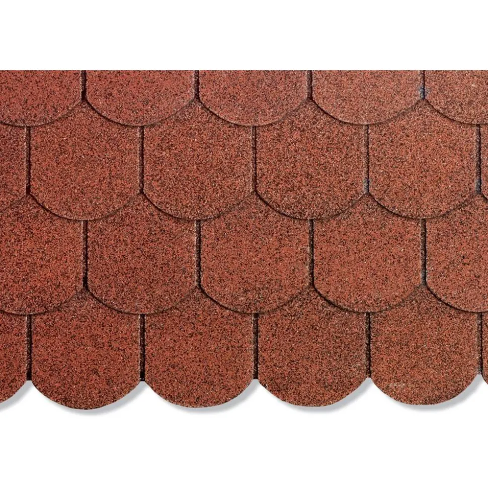 Bitumen-Biberschindeln rot 2 m²