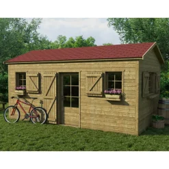 Bitumen-Biberschindeln rot 2 m²