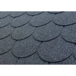 Bitumen-Biberschindeln schwarz 33,3 x 100 cm