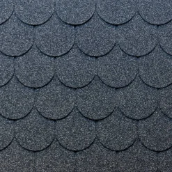 Bitumen-Biberschindeln schwarz 33,3 x 100 cm