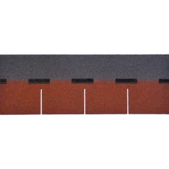 Bitumen-Rechteckschindeln rot 33,3 x 100 cm