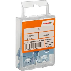 Blechmuttern Stahl verzinkt 5,5 mm 8 Stück