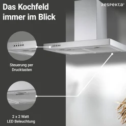 Blockhaube 'CH 22098 IXB' 60 cm, Edelstahl