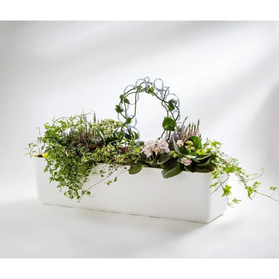 Blumenkasten 'Berberis' weiß 60 cm