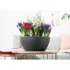 Blumenkasten 'CUBETO Stone 40' graphitschwarz, Komplett-Set