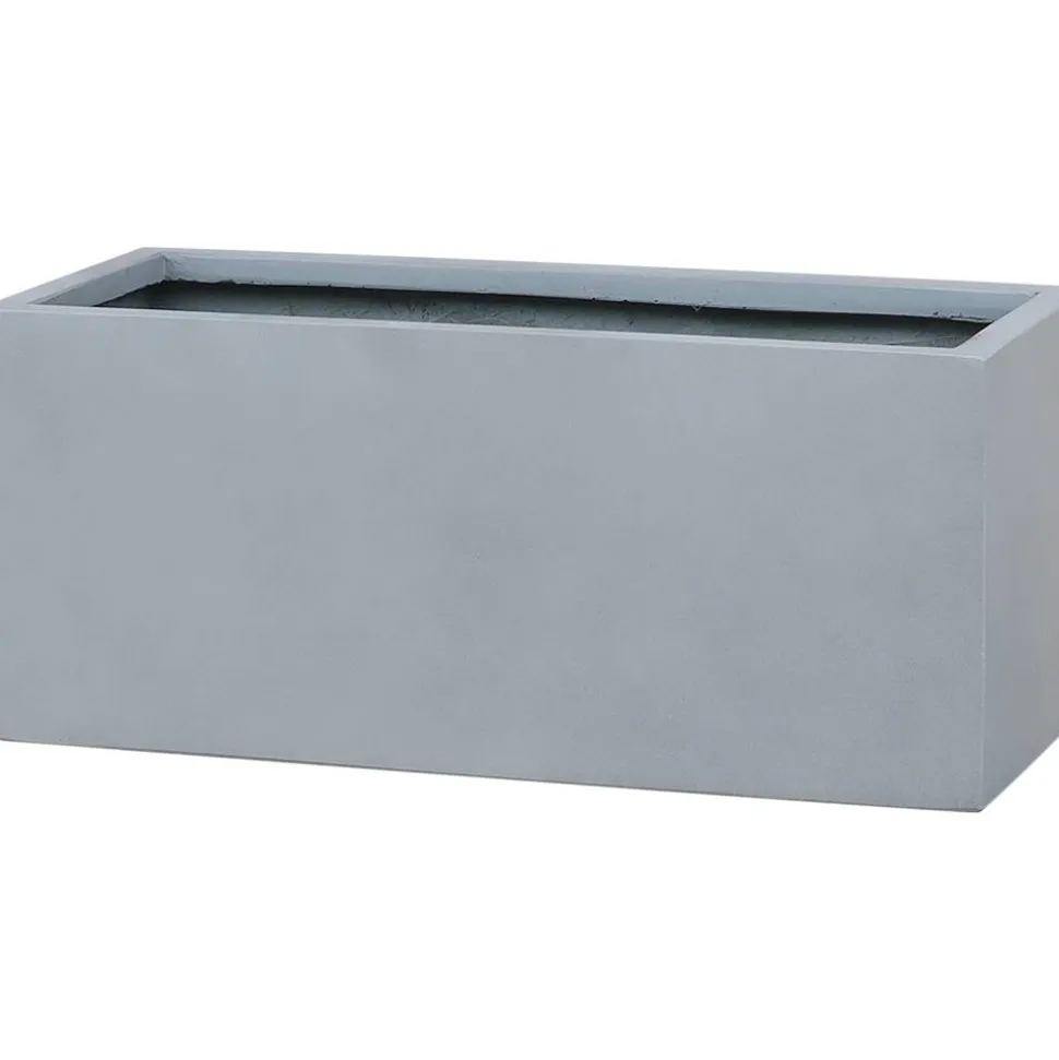 Blumenkasten 'Palomo' Polyfibre Betonoptik grau 50 x 21 x 21 cm