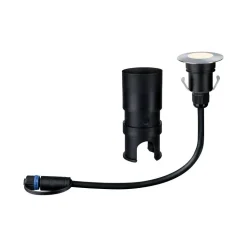 Bodeneinbaustrahler 'Plug & Shine' 50 lm silber Ø 5,5 cm