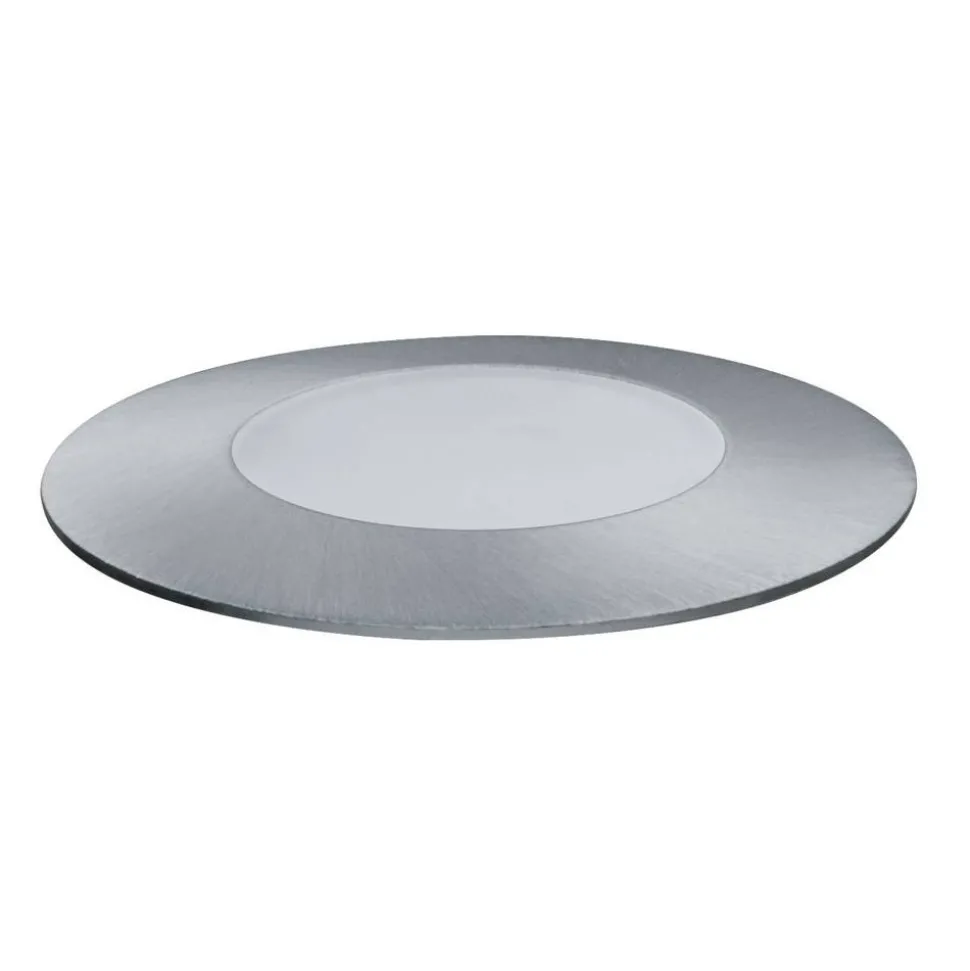 Bodeneinbaustrahler 'Plug & Shine' 50 lm silber Ø 5,5 cm