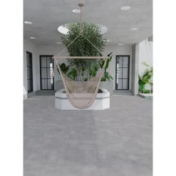 Bodenfliese 'Ark Silver' grau 60 x 120 cm