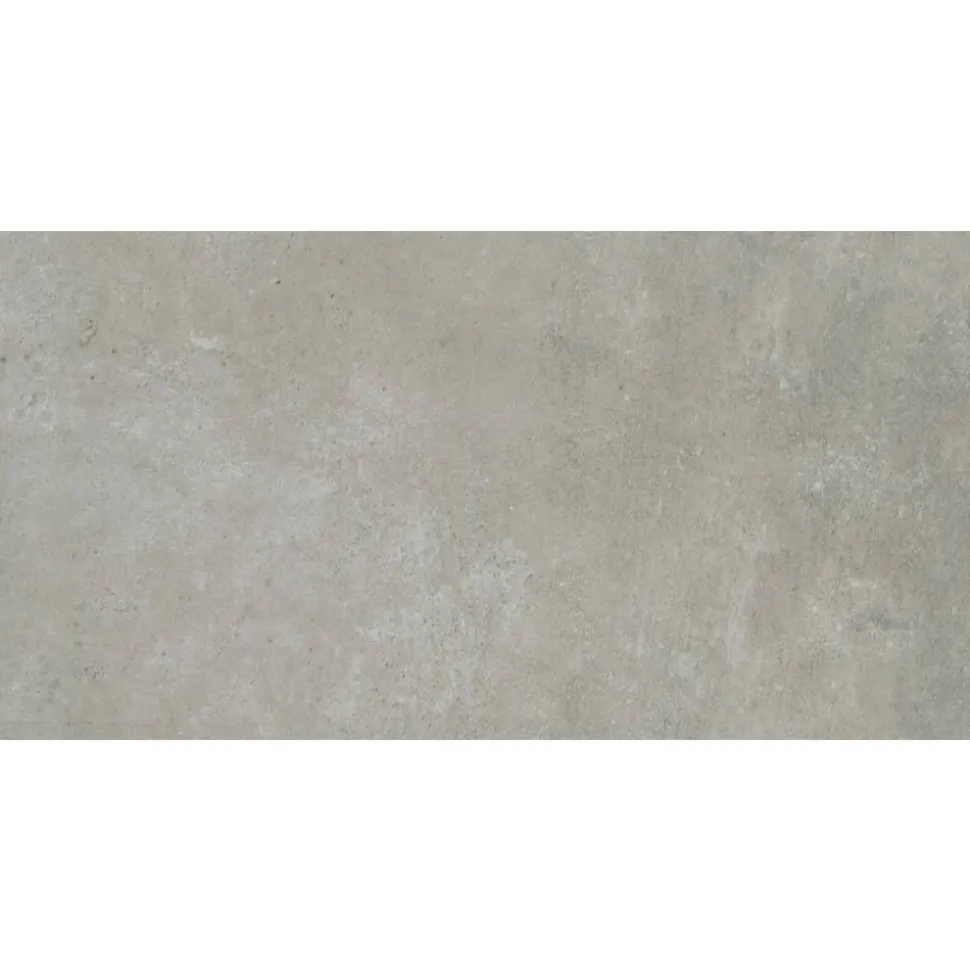 Bodenfliese 'Beton Fango' Feinsteinzeug 30,5 x 61 cm grau