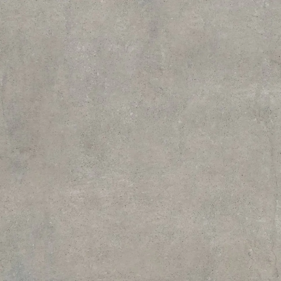 Bodenfliese 'Beton Fango' Feinsteinzeug 61 x 61 cm grau