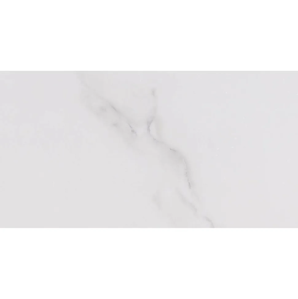 Bodenfliese 'Fontana' Feinsteinzeug weiß glänzend 30 x 60 cm