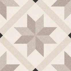 Bodenfliese 'Retro Genova' Feinsteinzeug beige 22,5 x 22,5 cm