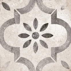 Bodenfliese 'Retro Mesina gris' Feinsteinzeug mehrfarbig 22,5 x 22,5 cm