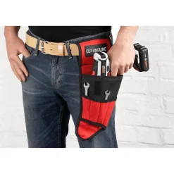 Bohrmaschinenhalter Nylon 5 Taschen rot/schwarz